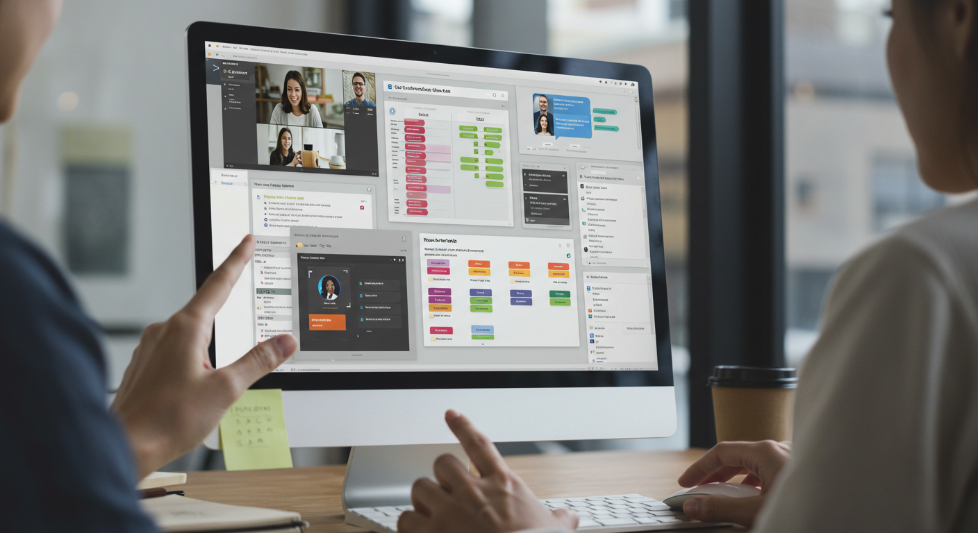 Integrated digital tools for efficient hybrid team collaboration
